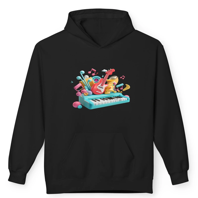 هودی مردانه پاد آفرین مدل موسیقی کد 28