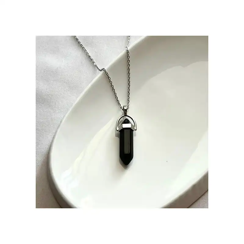 گردنبند ویونج مدل سنگی منشور چاکرا