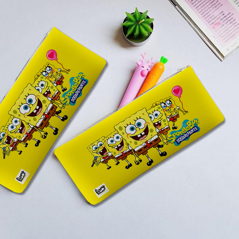 جامدادی مستر راد مدل باب اسفنجی طرح شلوار مربعی کد fiory 2034