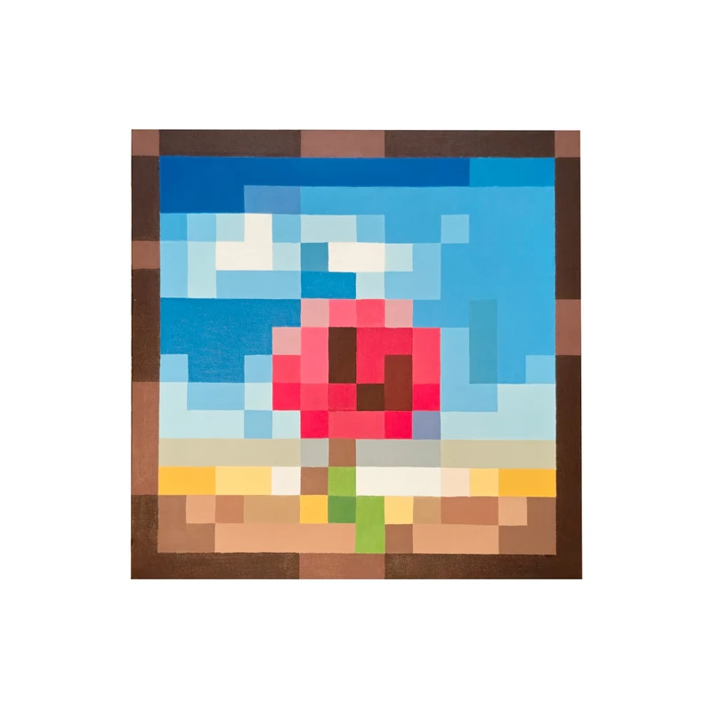 تابلو ماینکرفت مدل Rose Painting meditative