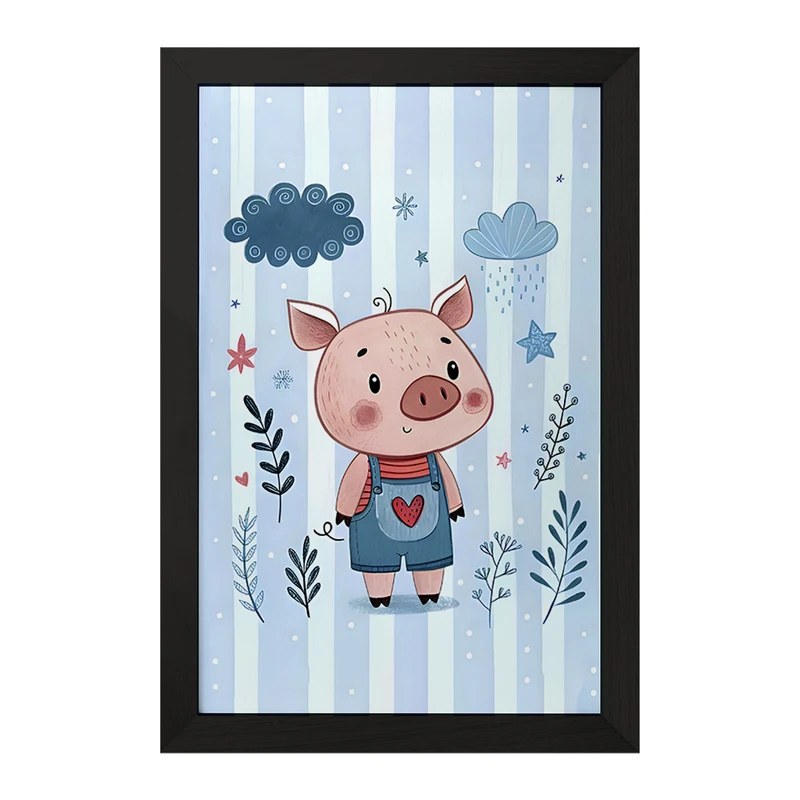 تابلو خندالو مدل خوک بامزه کد F8050