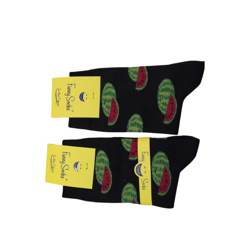 جوراب دخترانه فانی ساکس مدل هندوانه بسته 2 عددی