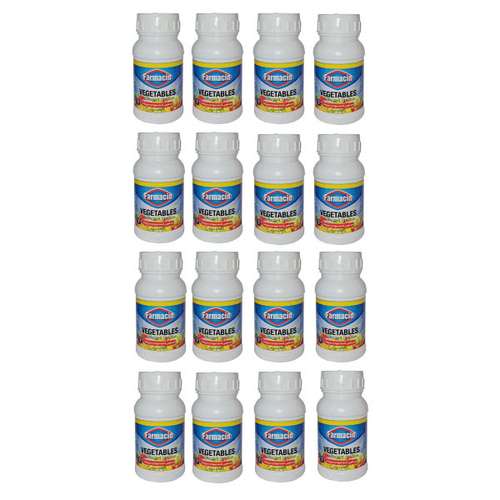 ضدعفونی کننده میوه و سبزیجات فارماسین مدل NKV250 حجم 250 میلی لیتر مجموعه 16 عددی