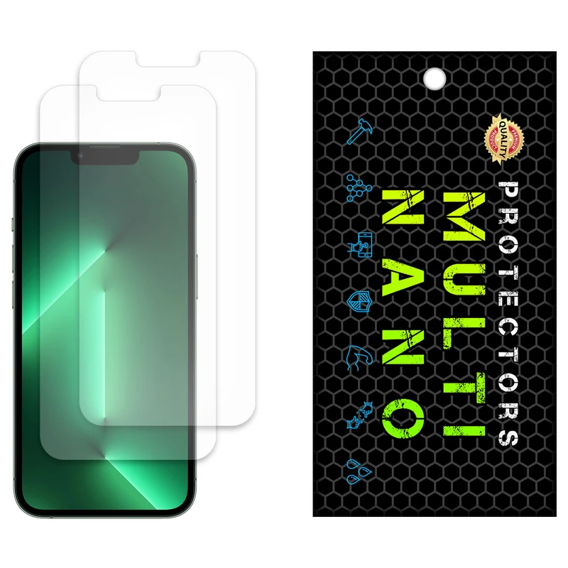 محافظ صفحه نمایش مات مولتی نانو مدل X-S2M مناسب برای گوشی موبایل اپل iPhone 13 Pro Max بسته دو عددی