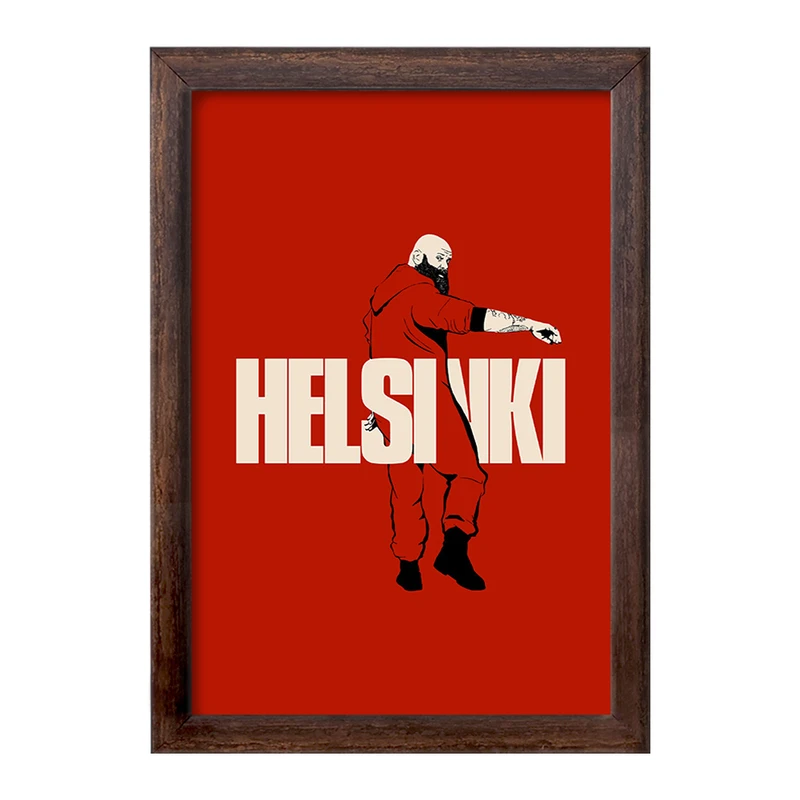 تابلو خندالو طرح هلسینکی سریال خانه ی کاغذی کد F1713