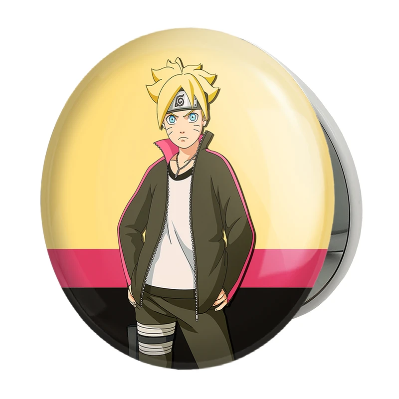 آینه جیبی خندالو طرح بوروتو اوزوماکی انیمه بوروتو Boruto مدل تاشو کد 15759 