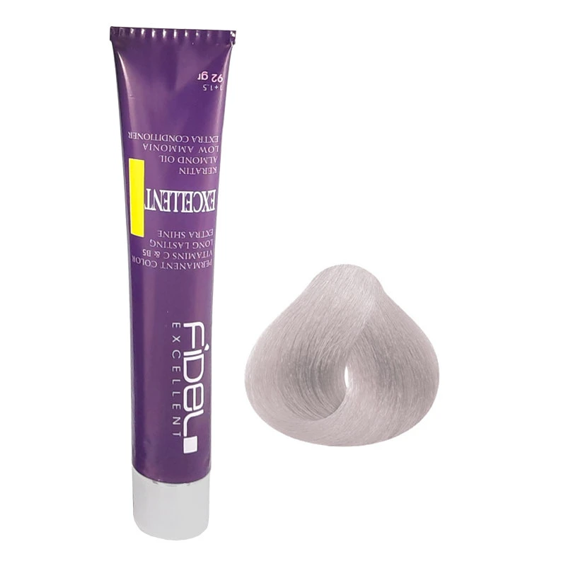 رنگ مو فیدل اکسلنت شماره 12P حجم 100 میلی‌لیتر رنگ بلوند مرواریدی پلاتینه روشن