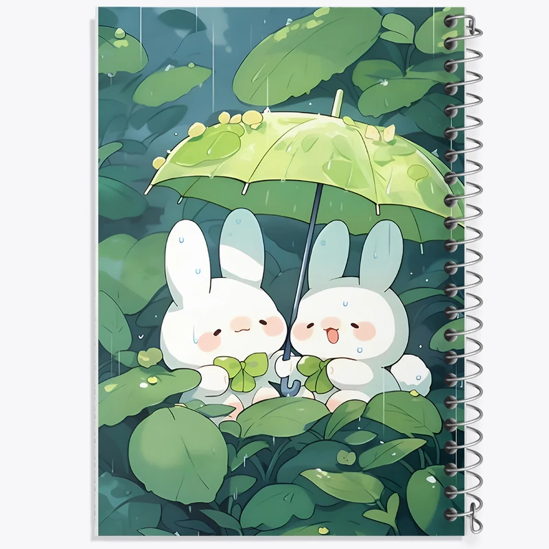 دفتر مشق 100 برگ خندالو طرح خرگوش بامزه کد N3811