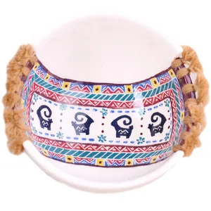 پیاله طرح گلیم و گوزن کد C08