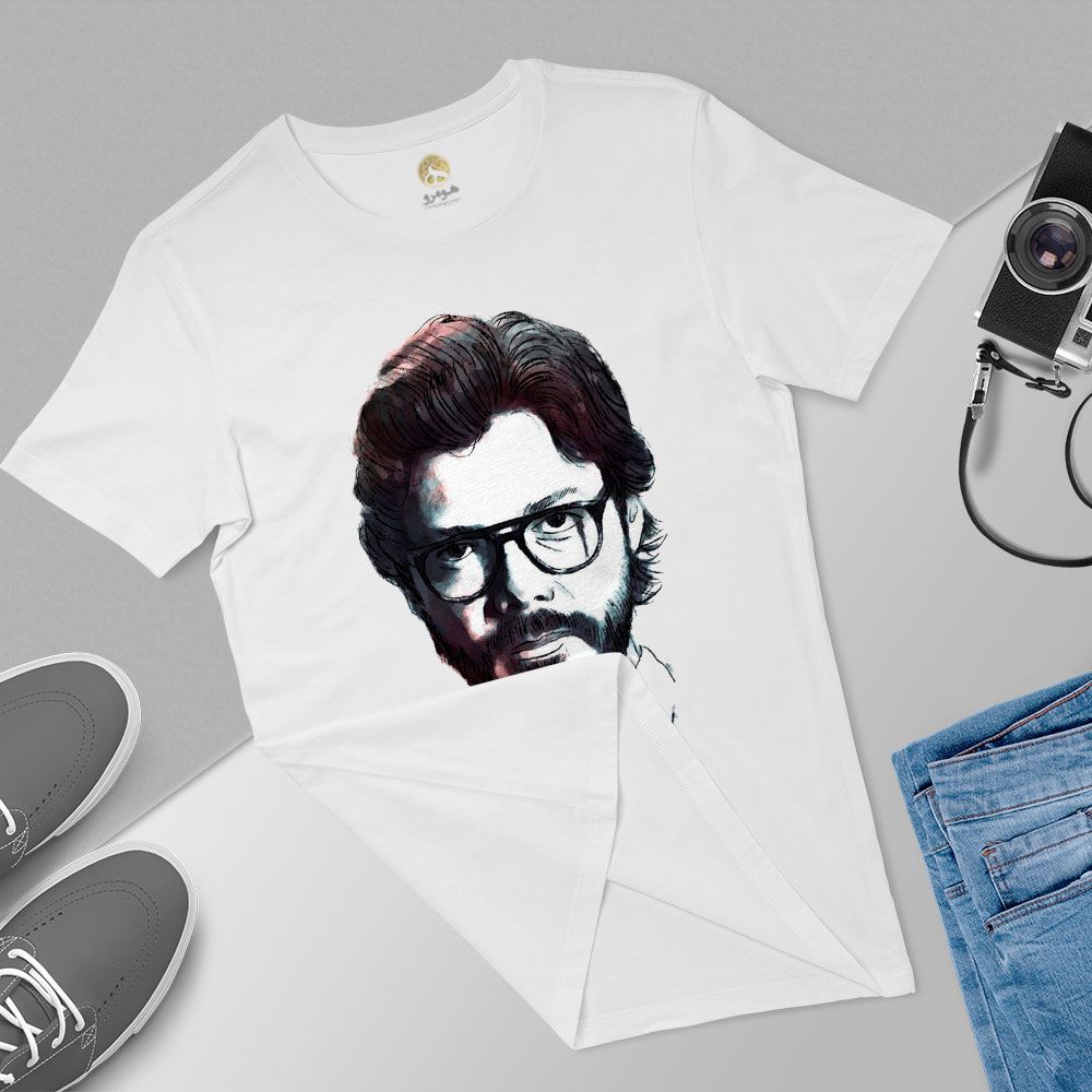 تی شرت آستین کوتاه مردانه هومرو مدل TW347 طرح Money Heist -  - 5