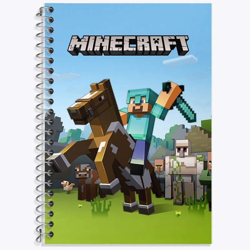 دفتر لغت 50 برگ خندالو طرح ماینکرافت (Minecraft) کد F2422