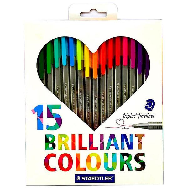 روان نویس 15 رنگ استدلر مدل Triplus Brilliant Colours روان نویس 15 رنگ استدلر مدل Triplus Brilliant Colours