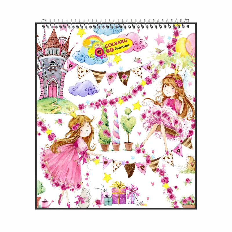 دفتر نقاشی 60 برگ گلبرگ طرح دختر فرشته کد  601331