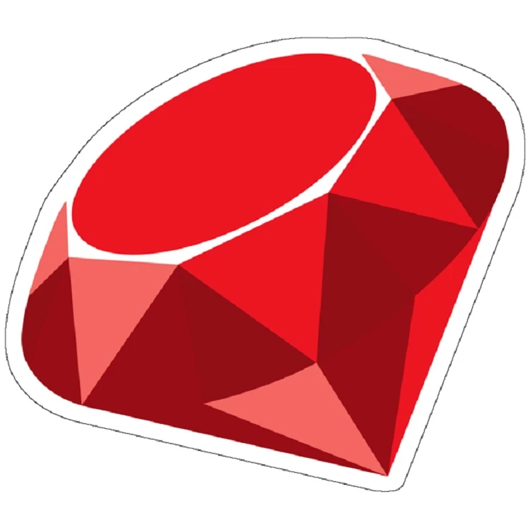 استیکر لپ تاپ  مدل Ruby