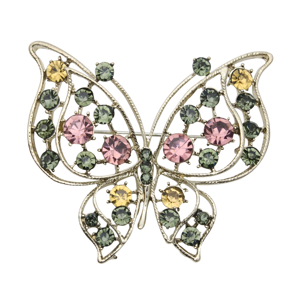 گل سینه زنانه مدل پروانه کد brfp-376