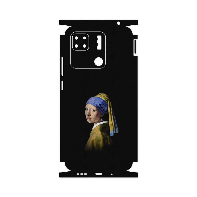 برچسب پوششی ماهوت مدل Girl with a Pearl Earring of Vermeer-FullSkin مناسب برای گوشی موبایل شیائومی Redmi 10A