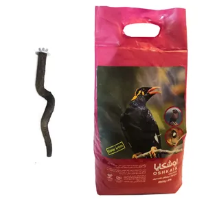 غذای خشک اوشکایا مناسب مرغ مینا و پرندگان حشره خوار مقدار 2.5 کیلوگرم به همراه چوب نشیمنگاه