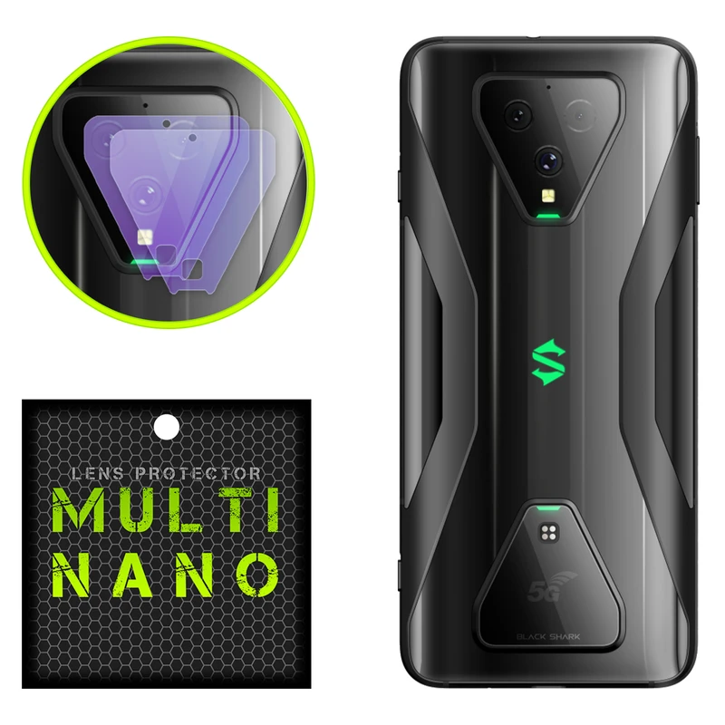 محافظ لنز دوربین مولتی نانو مدل X-L2P مناسب برای گوشی موبایل شیائومی Black Shark 3 بسته دو عددی