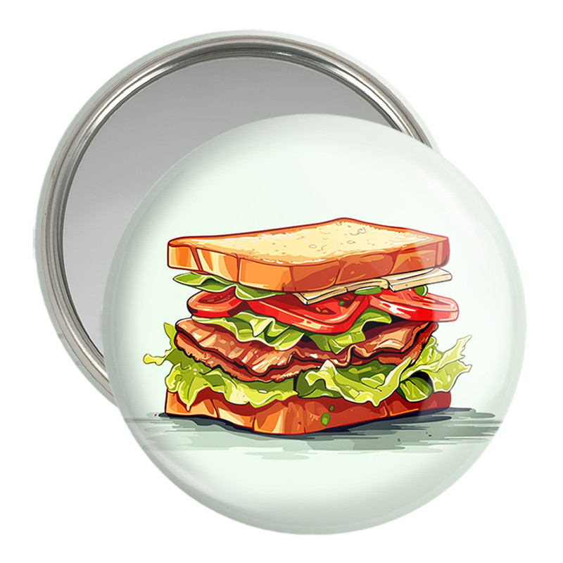 آینه جیبی خندالو مدل فست فود (Fast Food) کد 36571