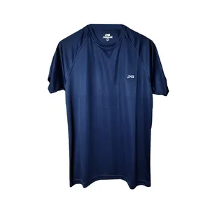 تی شرت ورزشی مردانه پرگان مدل آسا رنگ سرمه ای