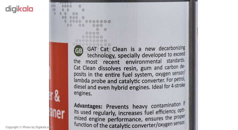محلول تمیز کننده سنسور اکسیژن و مبدل کاتالیزور خودرو گات مدل Cat Clean-620732 حجم 300 میلی لیتر