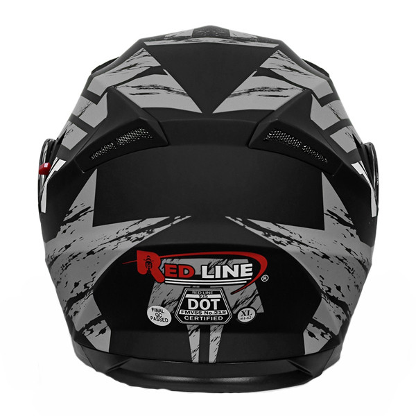 کلاه کاسکت ردلاین مدل فک متحرک عینکدار کد RE_935