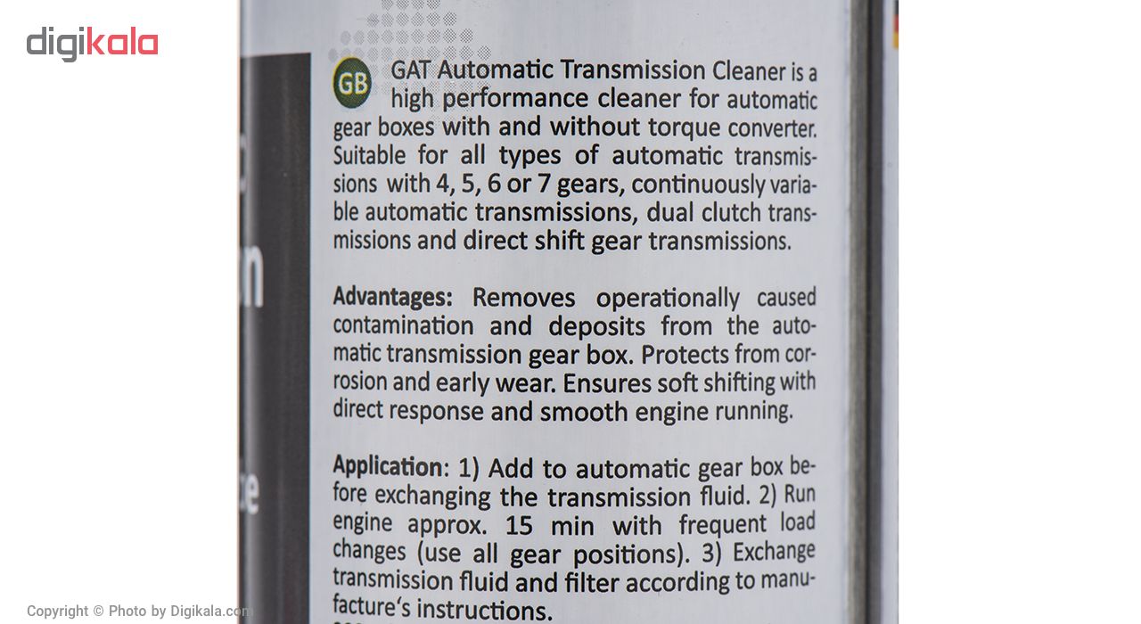 محلول تمیز کننده گیربکس اتوماتیک خودرو گات اتوماتیک مدل Automatic Transmission Cleaner-620237 حجم 300 میلی لیتر