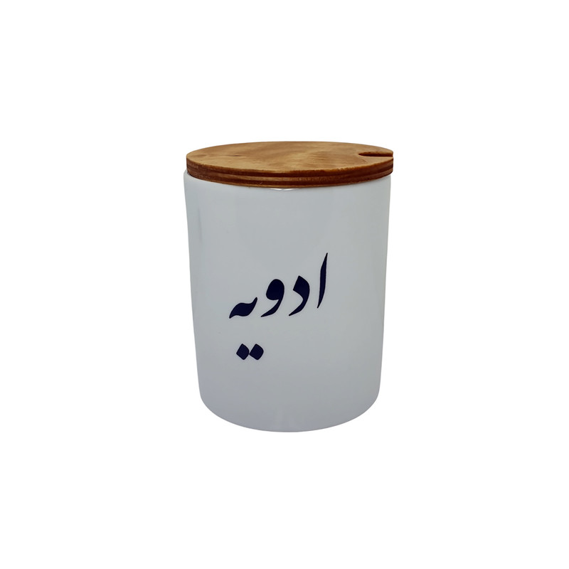 بانکه سرامیکی مدل تکست طرح ادویه