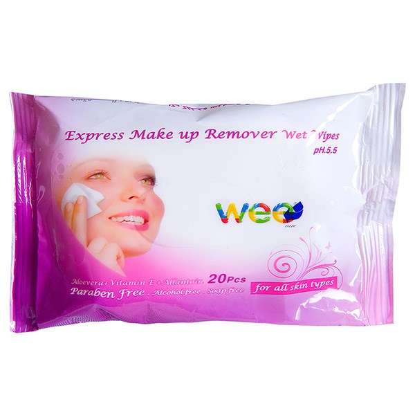 دستمال مرطوب وی پاک کننده آرایش - بسته 20 عددی دستمال مرطوب وی پاک کننده آرایش - بسته 20 عددی