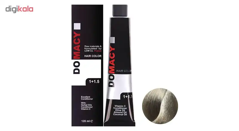 رنگ مو دوماسی سری دودی شماره 8.1 حجم 120 میلی لیتر رنگ بلوند دودی روشن