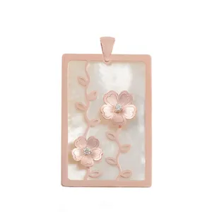 آویز گردنبند طلا 18 عیار زنانه مدل DGMC4-25d