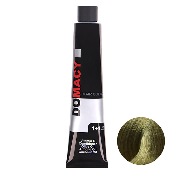 رنگ مو دوماسی سری زیتونی شماره 8.8 حجم 120 میلی لیتر رنگ بلوند زیتونی روشن