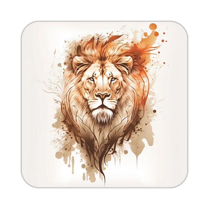 زیر لیوانی کاکتی طرح شیر مدل mp24229