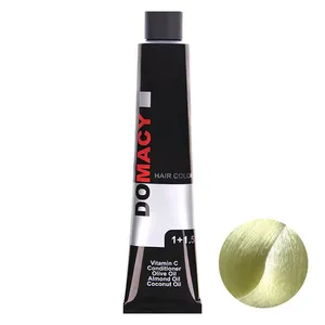 رنگ مو دوماسی سری زیتونی شماره 10.8 حجم 120 میلی لیتر رنگ بلوند زیتونی پلاتینه