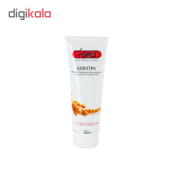 ماسک مو 4گیرلز مدل Wheat Protein حجم 300 میلی لیتر ماسک مو 4گیرلز مدل Wheat Protein حجم 300 میلی لیتر