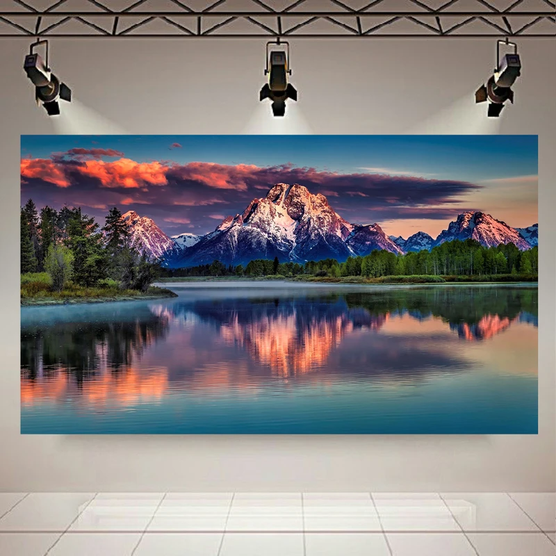 تابلو بوم طرح طبیعت مدل نمای سرسبز کد AR3490