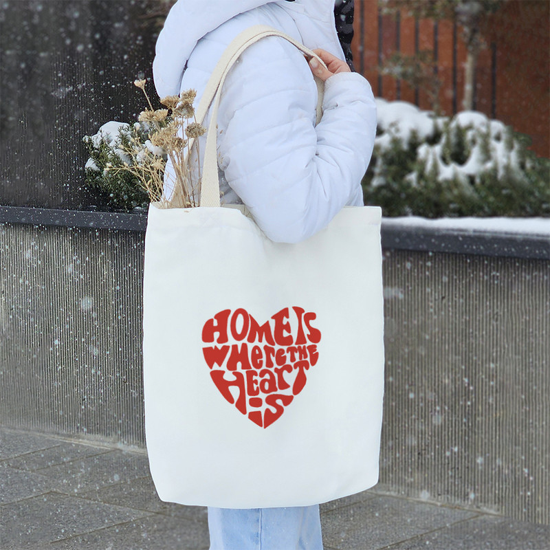 ساک خرید خندالو مدل خونه اونجاست که قلبته کد 9467