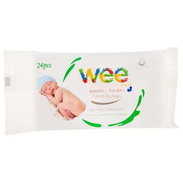 دستمال مرطوب وی مخصوص تازه متولدین - بسته 24 عددی
