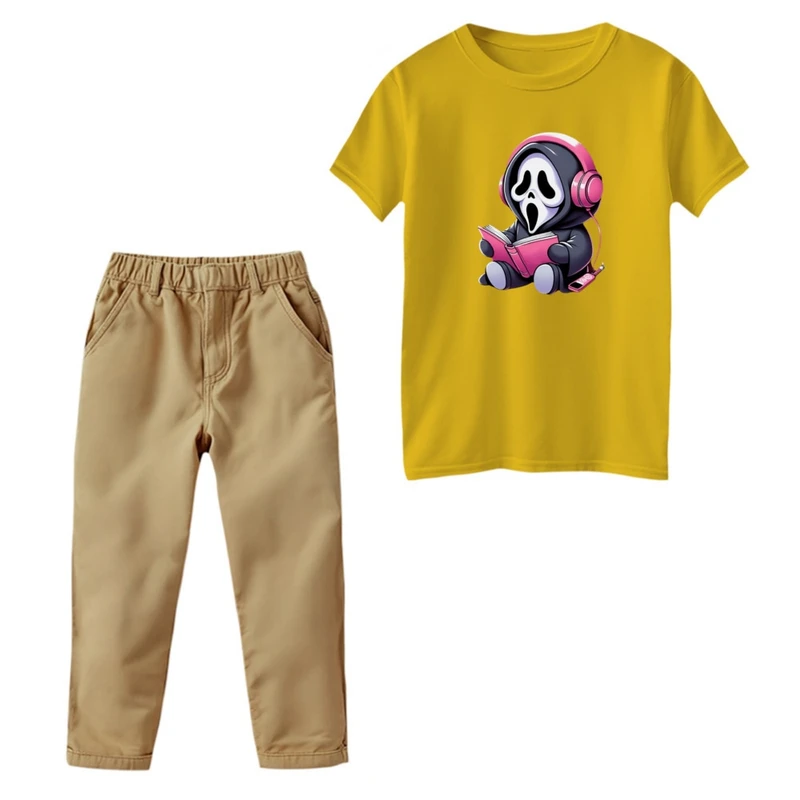 ست تی‌شرت و شلوار پسرانه مدل روح و موزیک