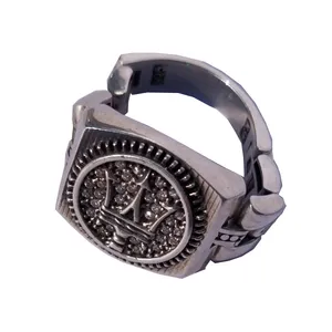 انگشتر نقره مردانه مدل a1925