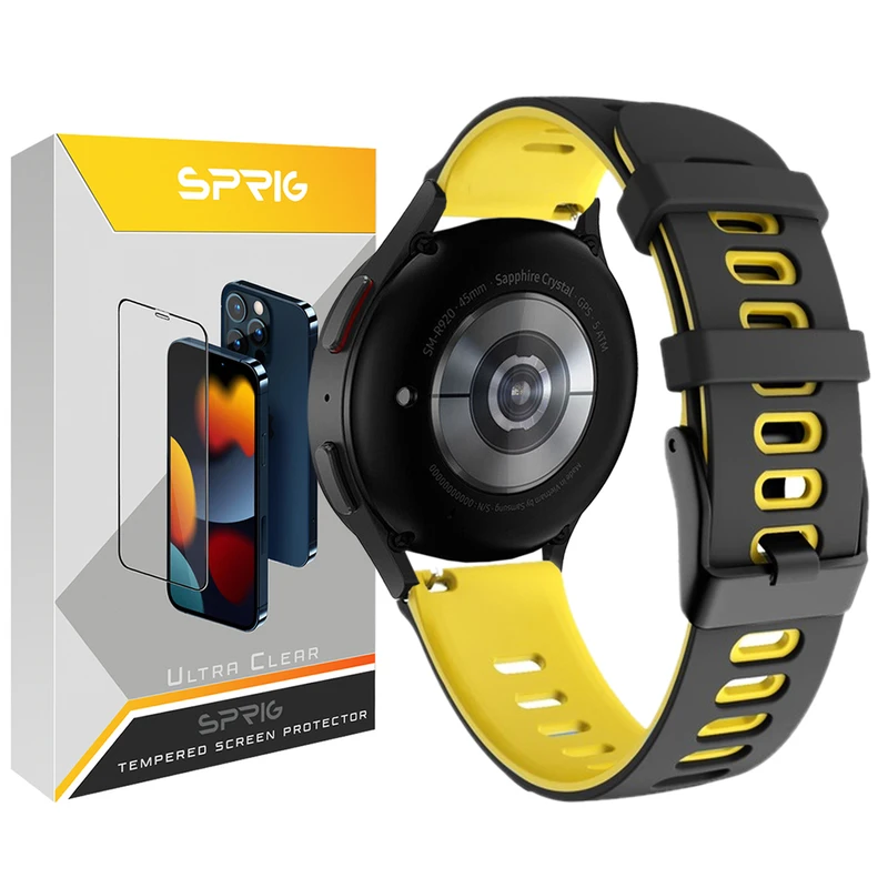 بند اسپریگ مدل Dual color Hike مناسب برای ساعت هوشمند سامسونگ Galaxy Watch 4 40mm / Watch 5 40mm