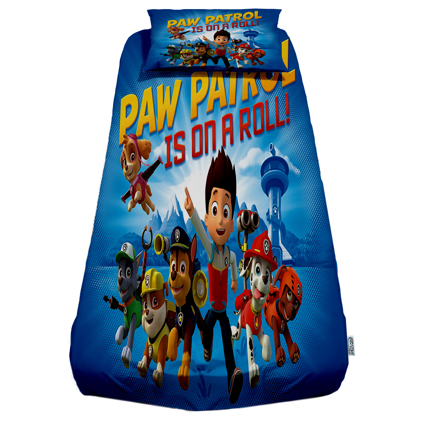 سرویس ملحفه هزاردستان طرح سگهای نگهبان مدل ROT100 یک نفره دو تکه