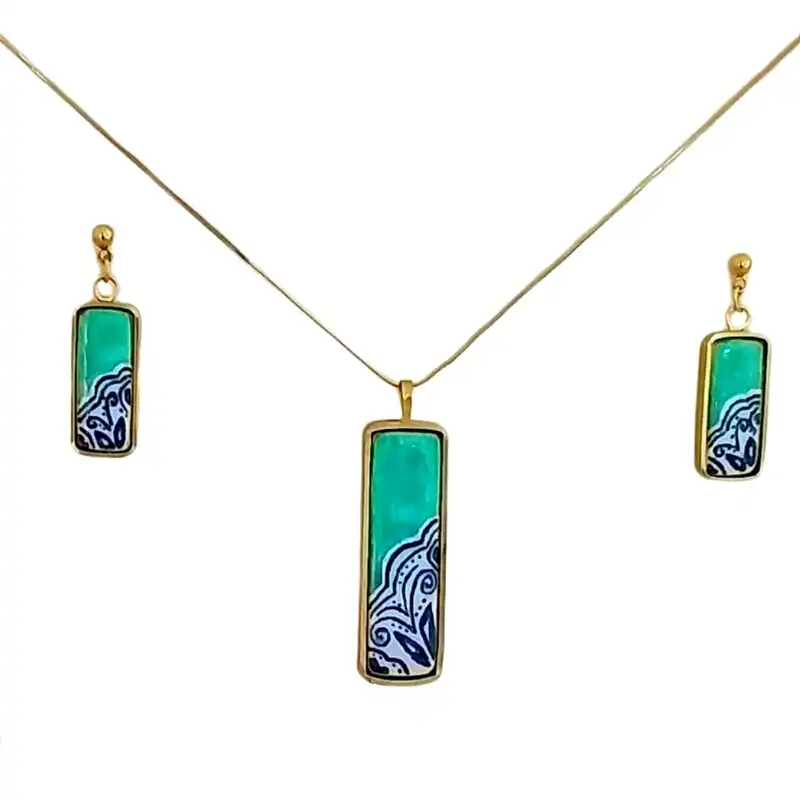 نیم ست زنانه مدل آویز رکاب دار