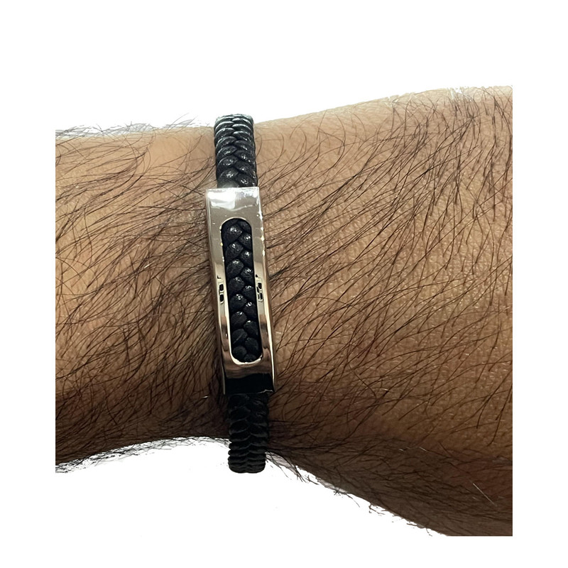 دستبند مردانه مدل چرمی اسپرت