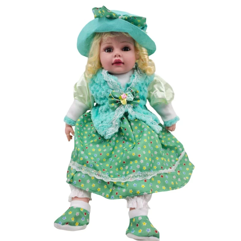 عروسک ناب سل مدل موزیکال دامن چین دار کد 002 ارتفاع 60 سانتی متر