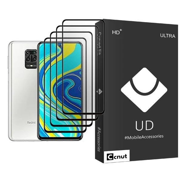 محافظ صفحه نمایش کوکونات مدل UDB Ultra MIX004 مناسب برای گوشی موبایل شیائومی Redmi Note 9S بسته چهار عددی