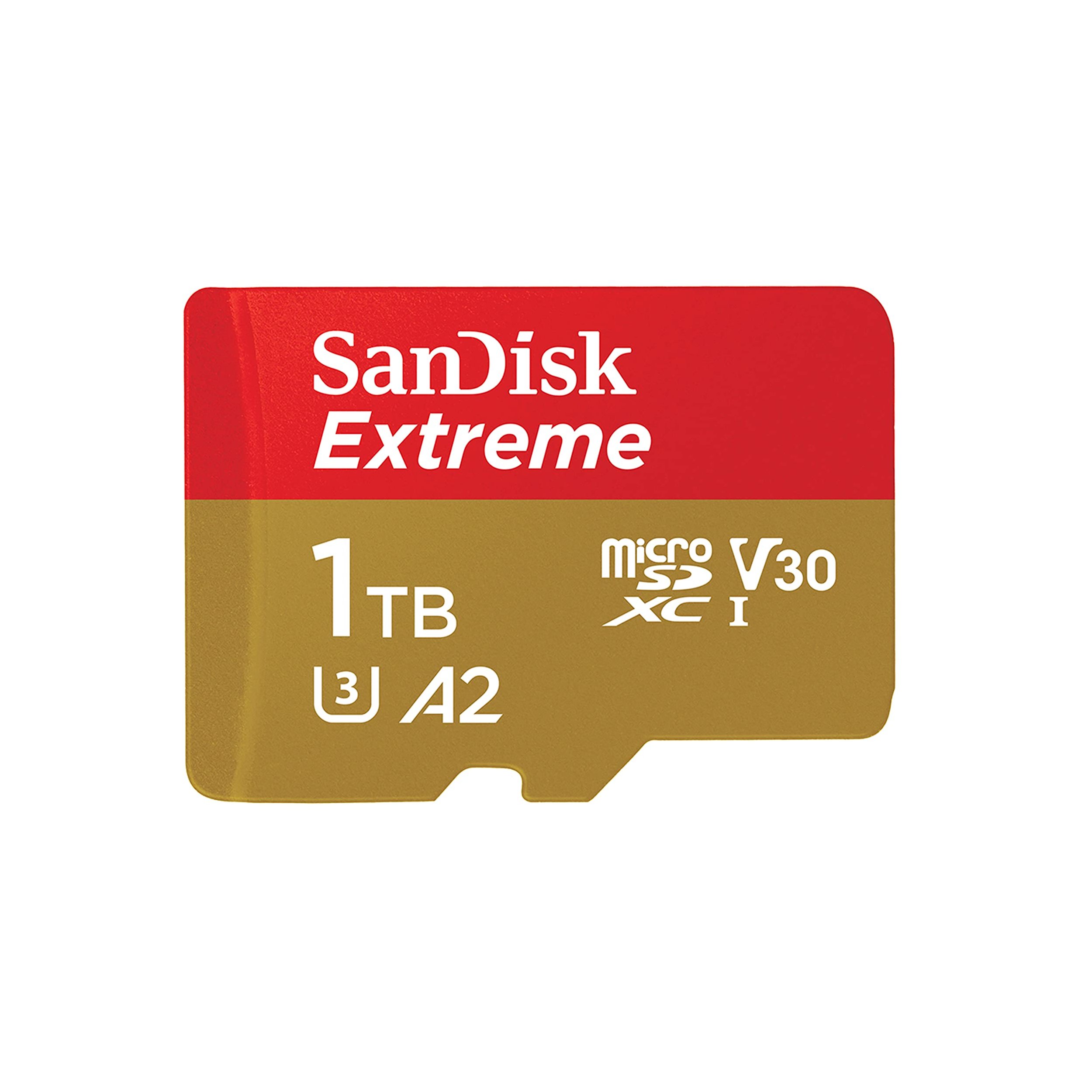 کارت حافظه MicroSDXC سن دیسک مدل Extreme کلاس A2 استاندارد UHS-I U3 سرعت 190MBps ظرفیت یک ترابایت