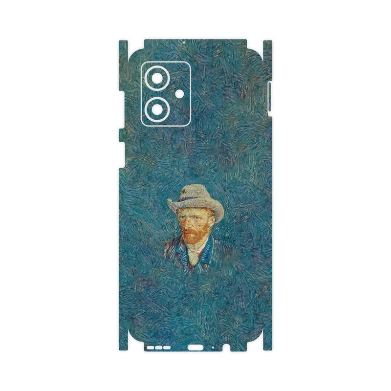 برچسب پوششی ماهوت مدل Self portrait with a gray felt hat-FullSkin مناسب برای گوشی موبایل موتورولا Moto G54