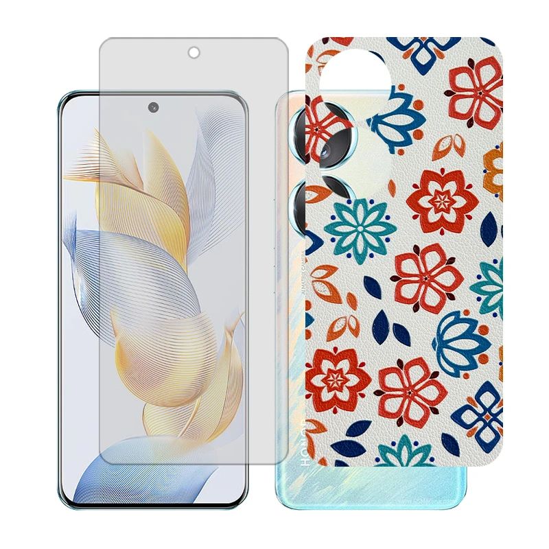 محافظ صفحه نمایش مات گلس مدل Together مناسب برای گوشی موبایل آنر 70 به همراه برچسب پوششی پشت گوشی 