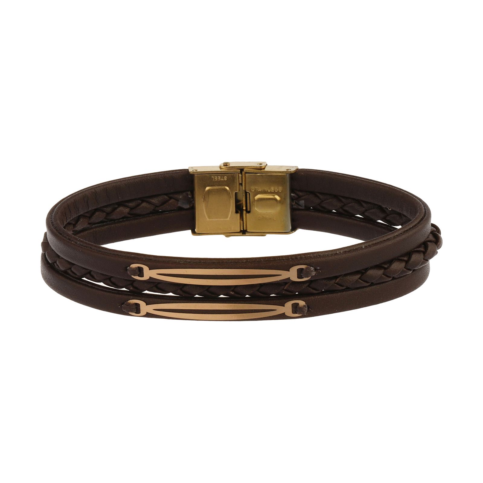 دستبند طلا 18 عیار مردانه مایا ماهک مدل MB1267 -  - 1